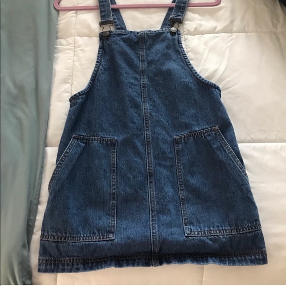 Denim Y-Back Overall Dress Pockets - Picture 8 of 8